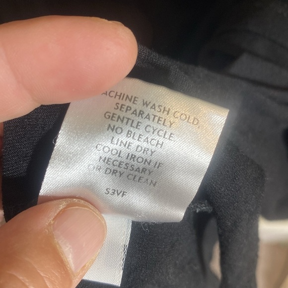 Eileen Fisher Black Rayon Lycra Sleeveless Maxi Dress Small High Low Hem - Picture 5 of 8